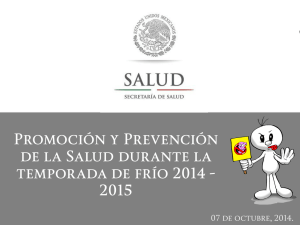 Promoción y Prevención de la Salud durante la Temporada de Frío 2014-2015