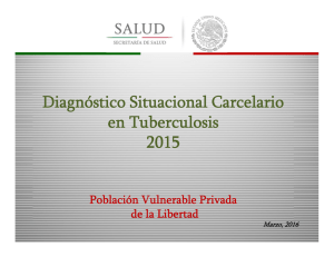 Diagnóstico situacional carcelario en Tuberculosis 2015