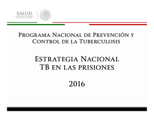 Estrategia nacional Tb en las prisiones 2016
