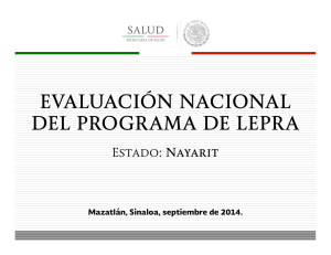 Evaluación Nacional del Programa de Lepra Nayarit