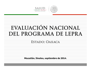 Evaluación Nacional del Programa de Lepra Oaxaca