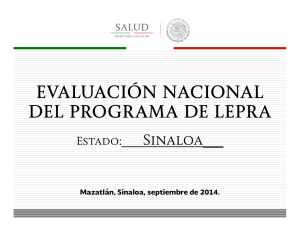 Evaluación Nacional del Programa de Lepra Sinaloa