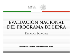 Evaluación Nacional del Programa de Lepra Sonora
