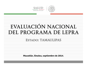 Evaluación Nacional del Programa de Lepra Tamaulipas