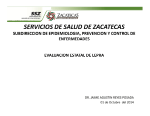 Evaluación Nacional del Programa de Lepra Zacatecas
