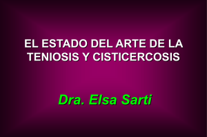 Epidemiología: Prevención y Control de la Taeniasis/Cisticercosis en México.
