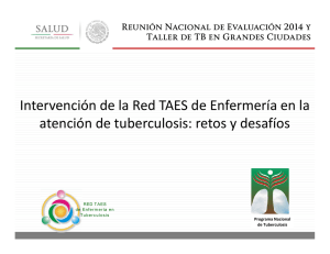 Intervención de la Red TAES de Enfermería en la atención de Tuberculosis: retos y desafíos