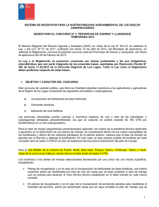 Bases para el concurso N° 2 provincias de Osorno y Llanquihue, temporada 2015, Región de Los Lagos