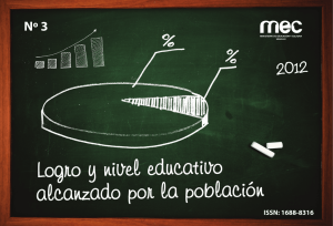 Logro y nivel educativo alcanzado por la población 2012 Nº 3