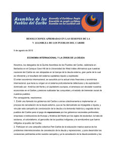 RESOLUCIONES APROBADAS EN LAS SESIONES DE LA V ASAMBLEA DE LOS PUEBLOS DEL CARIBE (Español).pdf [112,76 kB]