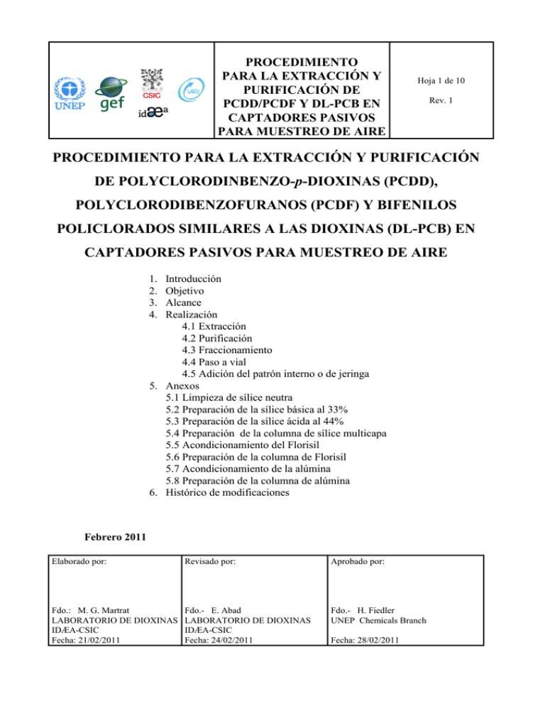 SOP PCDD.PCDF.dl-PCB En Aire