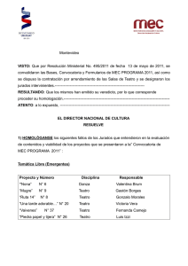 Resolución Mec Programa 2011