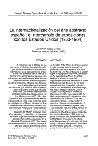 La internacionalización del arte abstracto español: el intercambio de exposiciones