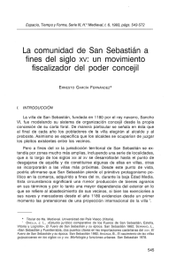 La comunidad de San Sebastián a fiscalizador del poder concejil