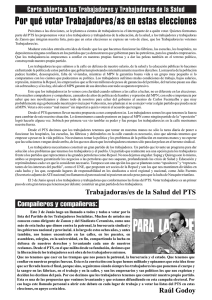 PDF - 3.2 MB - Carta de los candidatos del PTS a los trabajadores de la (...)