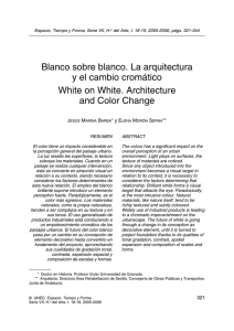 Blanco sobre blanco. La arquitectura y el cambio cromático and Color Change