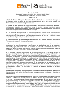 Decreto Montevideo Socio Audiovisual