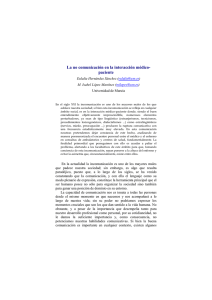 «La no-comunicación en la interacción médico-paciente»