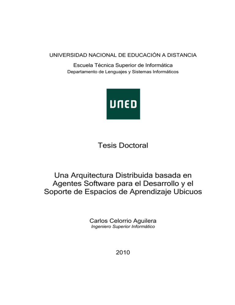 Tesis Doctoral Una Arquitectura Distribuida Basada En