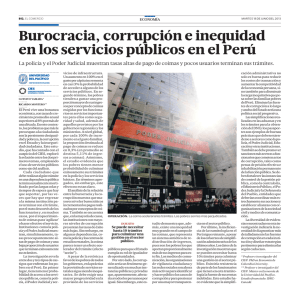 “Burocracia, corrupción e inequidad en los servicios públicos en el Perú”