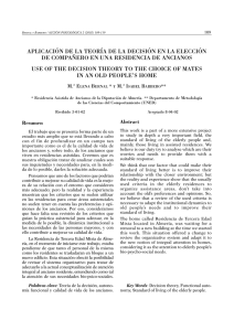 APLICACIÓN DE LA TEORÍA DE LA DECISIÓN EN LA ELECCIÓN