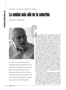 La unidad m s all de la soberbia: entrevista con Ram n Guillermo Aveledo