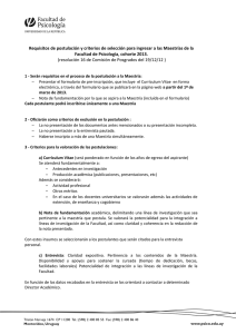 Criterios de selección para ingreso a Maestrías (pdf)