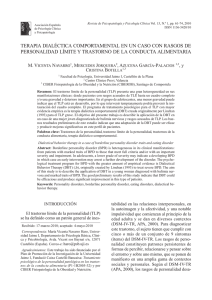 TERAPIA DIALÉCTICA COMPORTAMENTAL EN UN CASO CON RASGOS DE