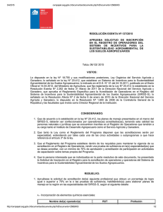 RESOLUCIÓN EXENTA Nº:137/2015 APRUEBA  SOLICITUD  DE  INSCRIPCIÓN EN  EL  REGISTRO  DE  OPERADORES  DEL