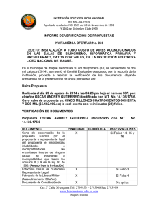EVALUACI N INV. 036 INSTALACI N DE AIRES ACONDICIONADOS 02-sep-14