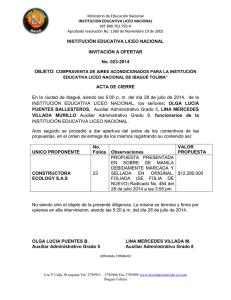 ACTA DE CIERRE INV No. 023 COMPRAVENTA AIRES ACONDICIONADOS 29-jul-14