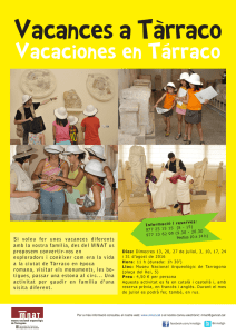 Vacances a Tarraco Vacaciones en Tarraco