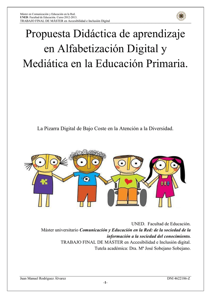 Propuesta Didáctica De Aprendizaje En Alfabetización Digital Y