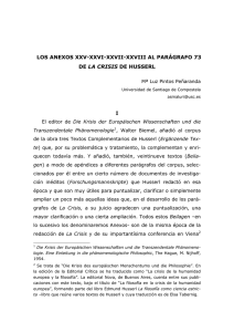 LOS ANEXOS XXV-XXVI-XXVII-XXVIII AL PARÁGRAFO 73 LA CRISIS