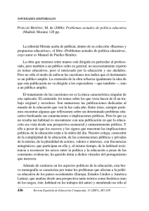 P B Problemas actuales de política educativa (Madrid, Morata) 128 pp.