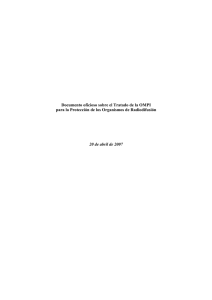 Documento oficioso sobre el Tratado de la OMPI