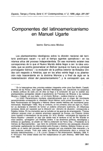Componentes del latinoamericanismo en Manuel Ligarte
