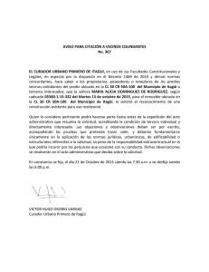 AVISO 367 - Radicado 15-332 María Alicia Dominguez de Rodríguez