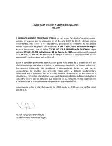 AVISO 300 - Radicado 15-262 Oscar de Jesús Saldarriaga Cardona