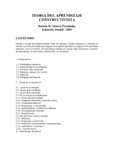 UNEFA TEXTO TEORIA DEL APRENDIZAJE CONSTRUCTIVISTA