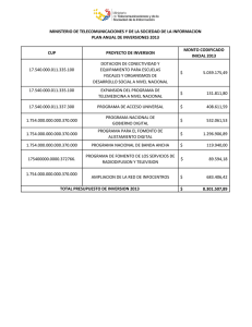 Ver Plan anual de inversiones 2013 - Publicado 01/02/2013