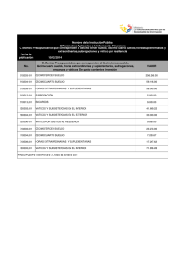 Ver Montos Presupuestados 1 2014 - Publicado 12/02/2014