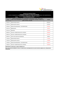 Ver Montos Presupuestados 2014 - Publicado 14/03/2014