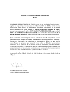 AVISO 239 - Radicado 15-177 Deicy Zuleima Alarcón Durango