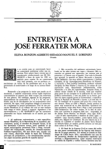 Entrevista a José Ferrater-Mora