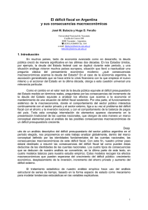 El déficit fiscal en Argentina y sus consecuencias macroeconómicas