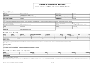 Detección de una cepa del virus de la enfermedad de Newcastle (ENC) en aves marinas. Constitución, VII Región, Chile. Informe de notificación inmediata a la OIE (17/07/07)