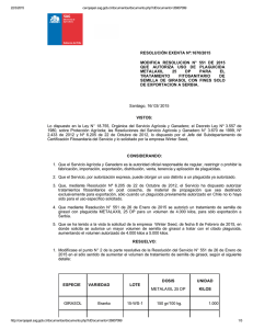 Modifica resolución N° 551 de 2015 que autoriza uso de plaguicida Metalaxil 25 DP para el tratamiento fitosanitario de semilla de girasol con fines solo de exportación a Serbia