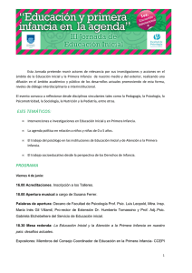 PROGRAMA de las III Jornadas de Educación Inicial (.pdf)