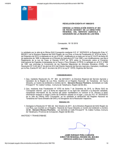 Deroga la resolución exenta n° 863 de fecha 04/10/2011 de la directora regional del Servicio Agricola y Ganadero de la región de los Ríos